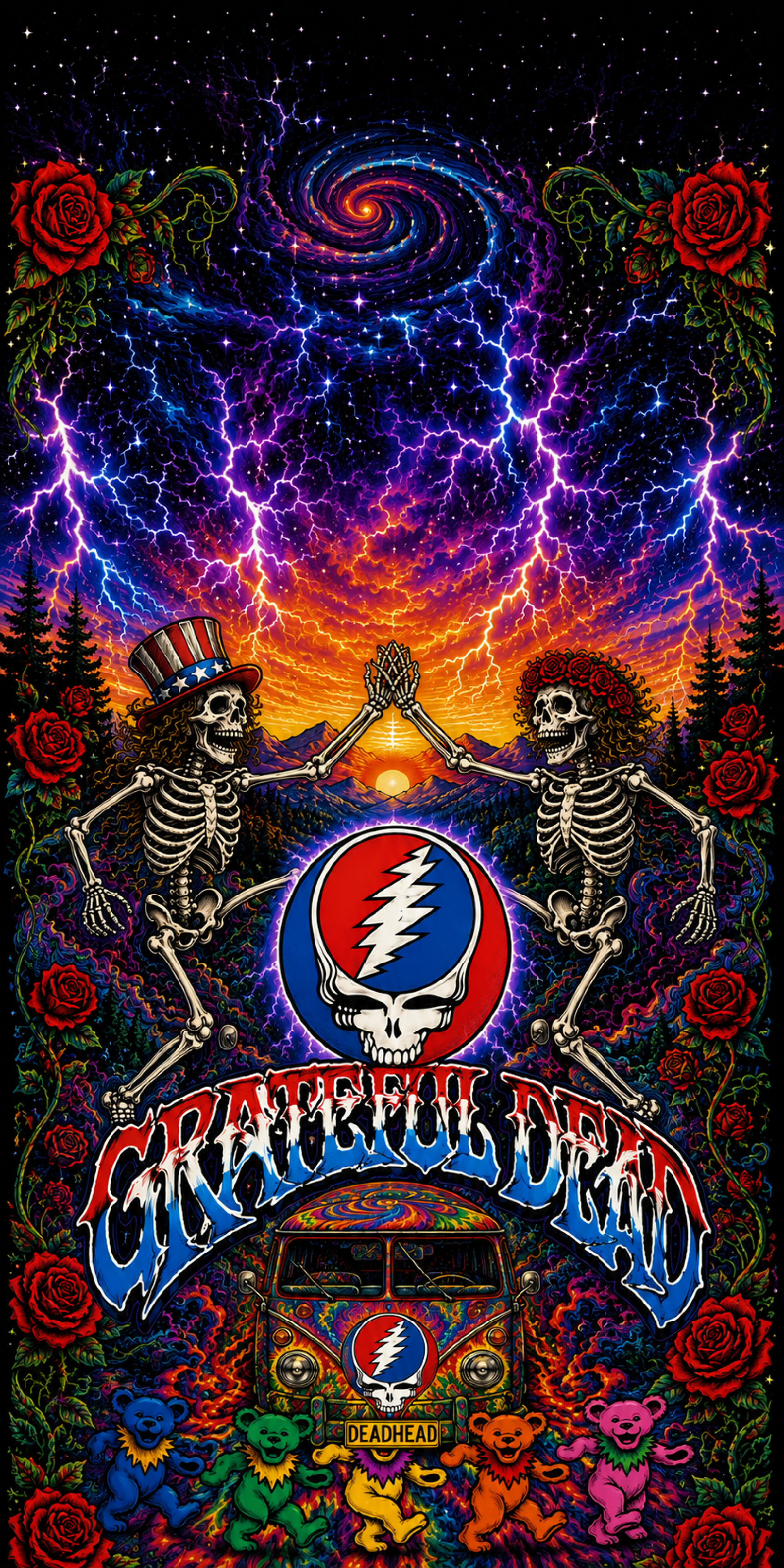 Corn Hole Board Wrap - Grateful Dead Set Cornhole (Copy)