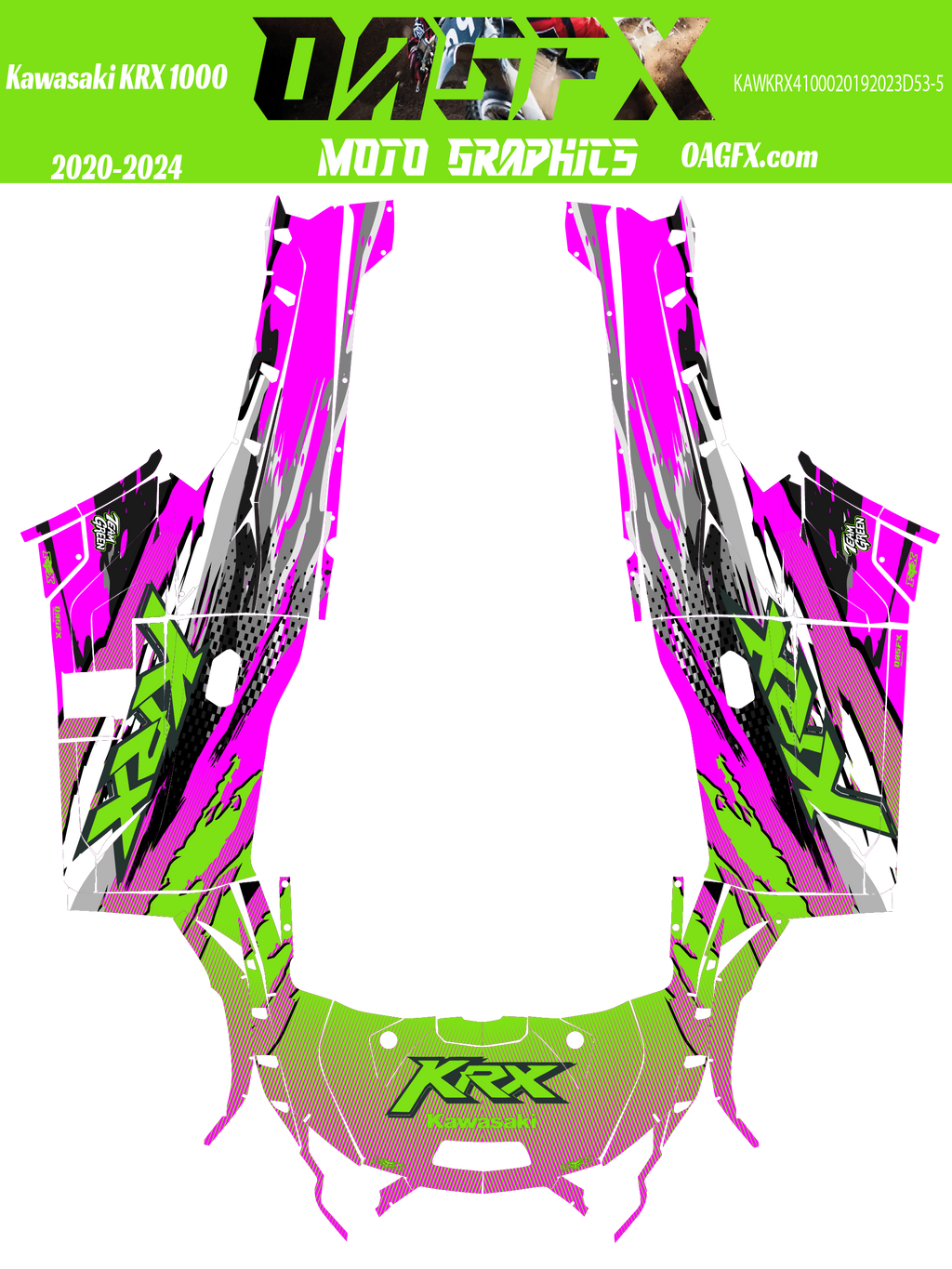 2019 - 2023 Kawasaki Teryx KRX 1000 Graphic Kit -Pro Edition D53-5
