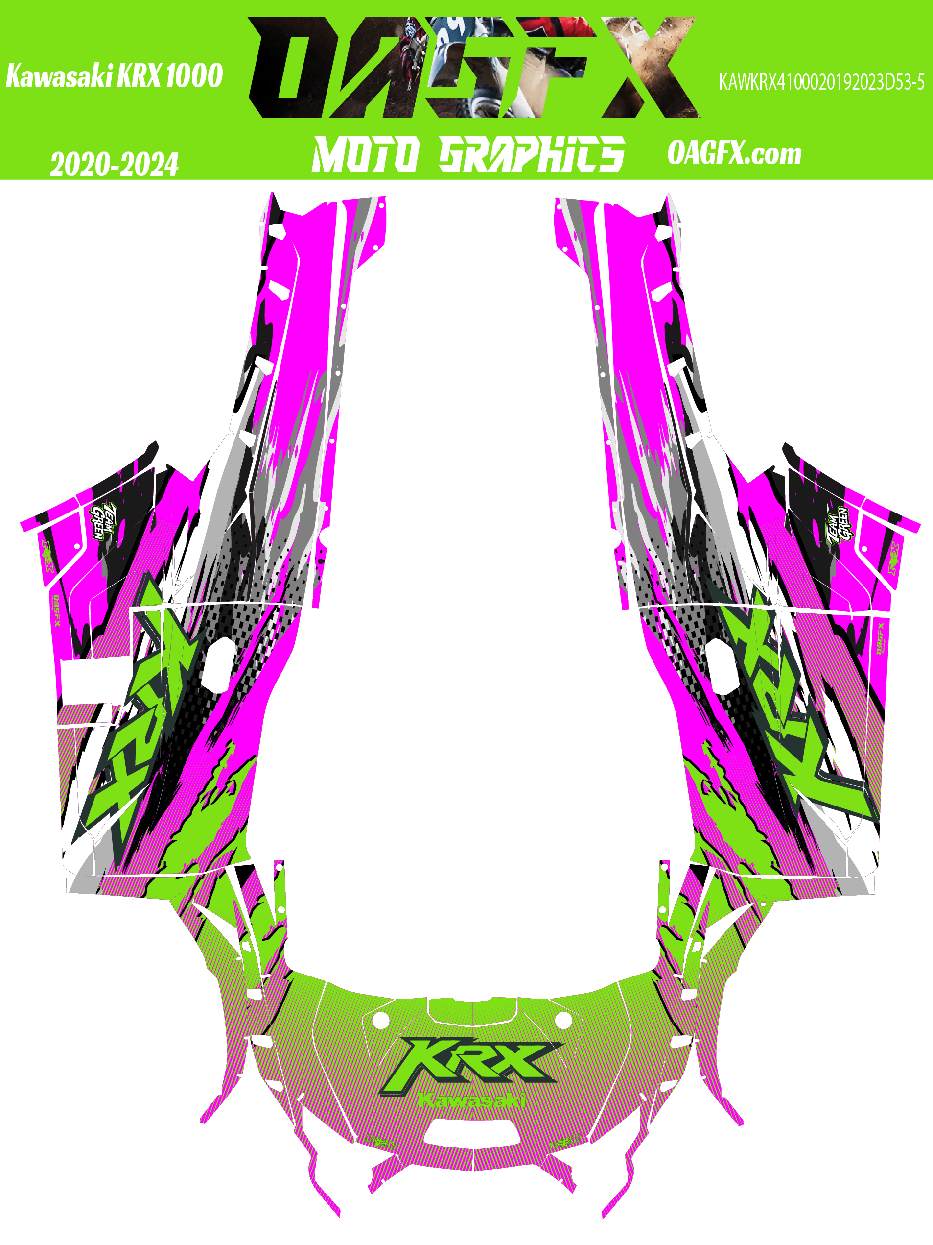 2019 - 2023 Kawasaki Teryx KRX 1000 Graphic Kit -Pro Edition D53-5