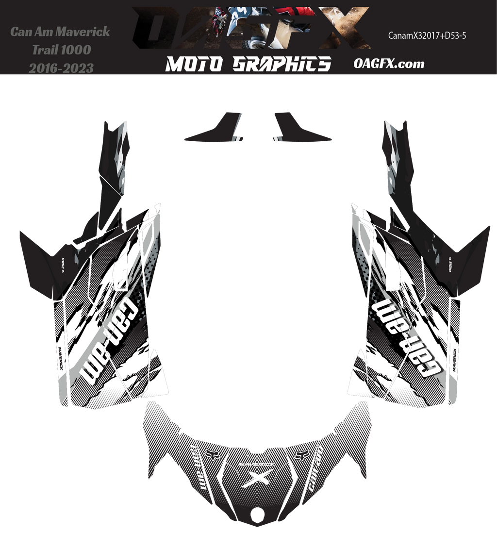 2016-2023 Can Am Maverick Trail 1000 Graphics Kit D53-5