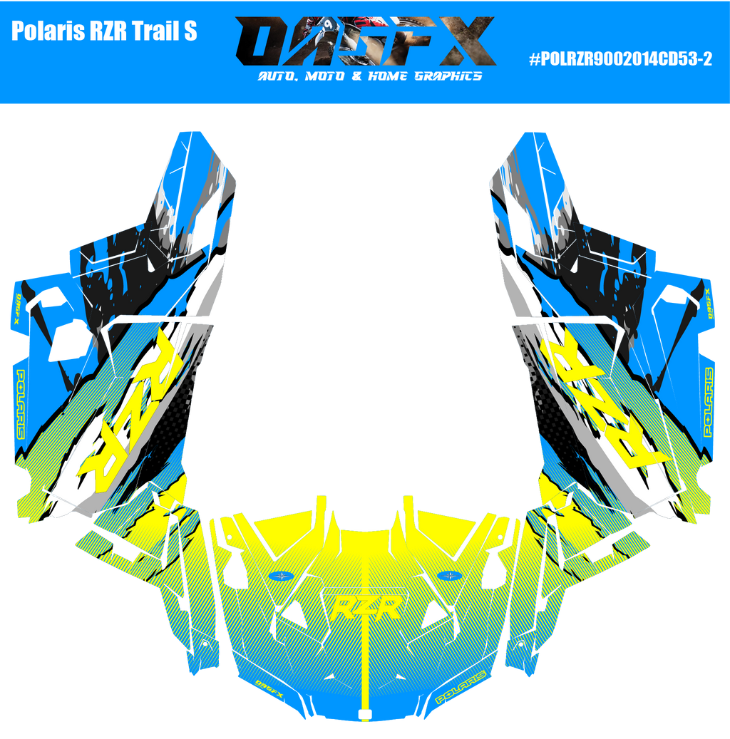 Polaris RZR Trail S OAGFX Graphics Kit D53-2 Wild