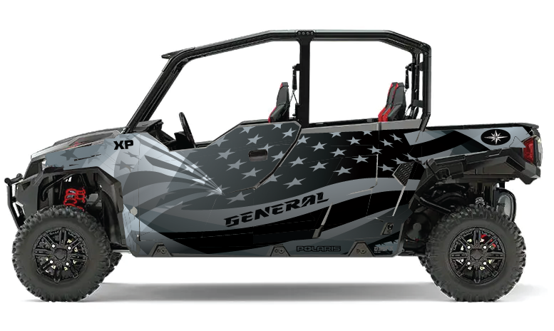 2020-2025 Polaris General XP 4 Door 1000 Graphics Kit D69-1 USA Flag