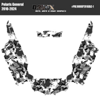 2020-2025 Polaris General XP 4 Door 1000 Graphics Kit DLC-1 Light Camo