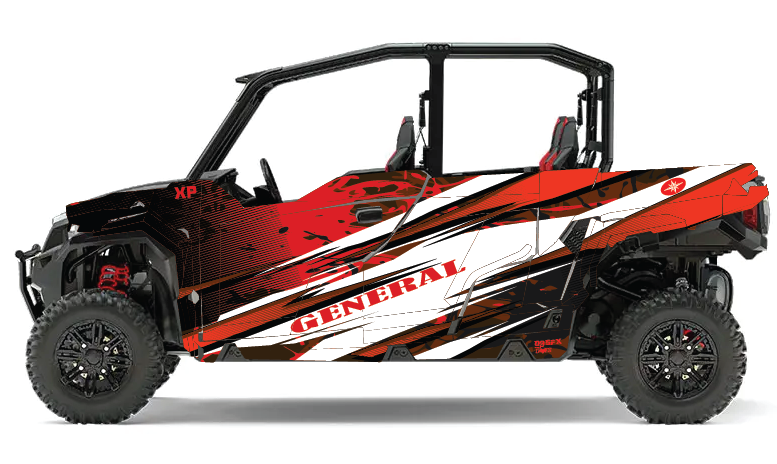 2020-2025 Polaris General XP 4 Door 1000 Graphics Kit D35-1