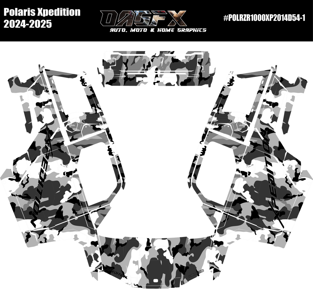 2024-2025 Polaris Xpedition Graphics D54-1 Light Camo