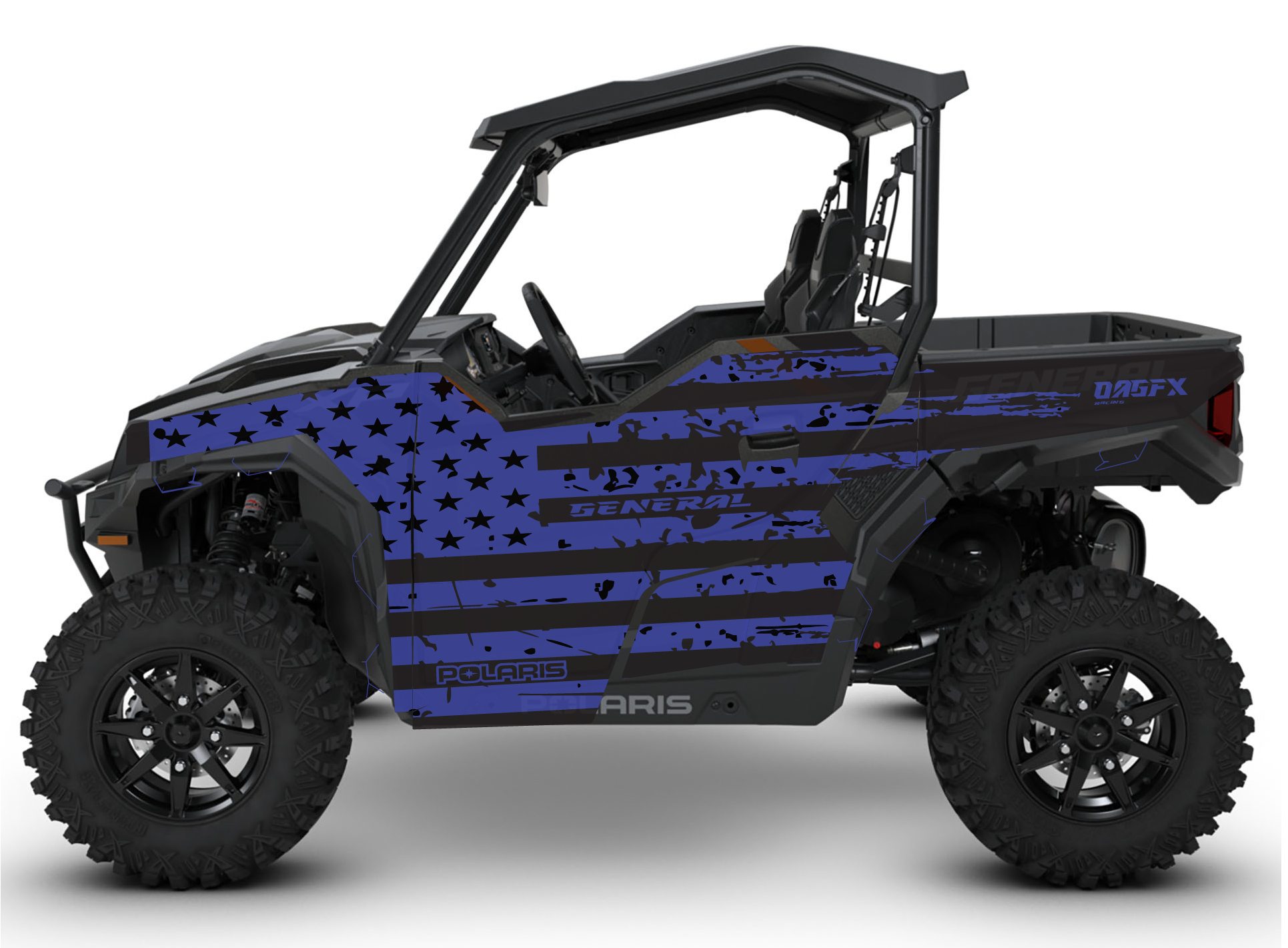 2016-2022 Polaris General EPS 1000 Graphics Kit DUS-2 USA Flag
