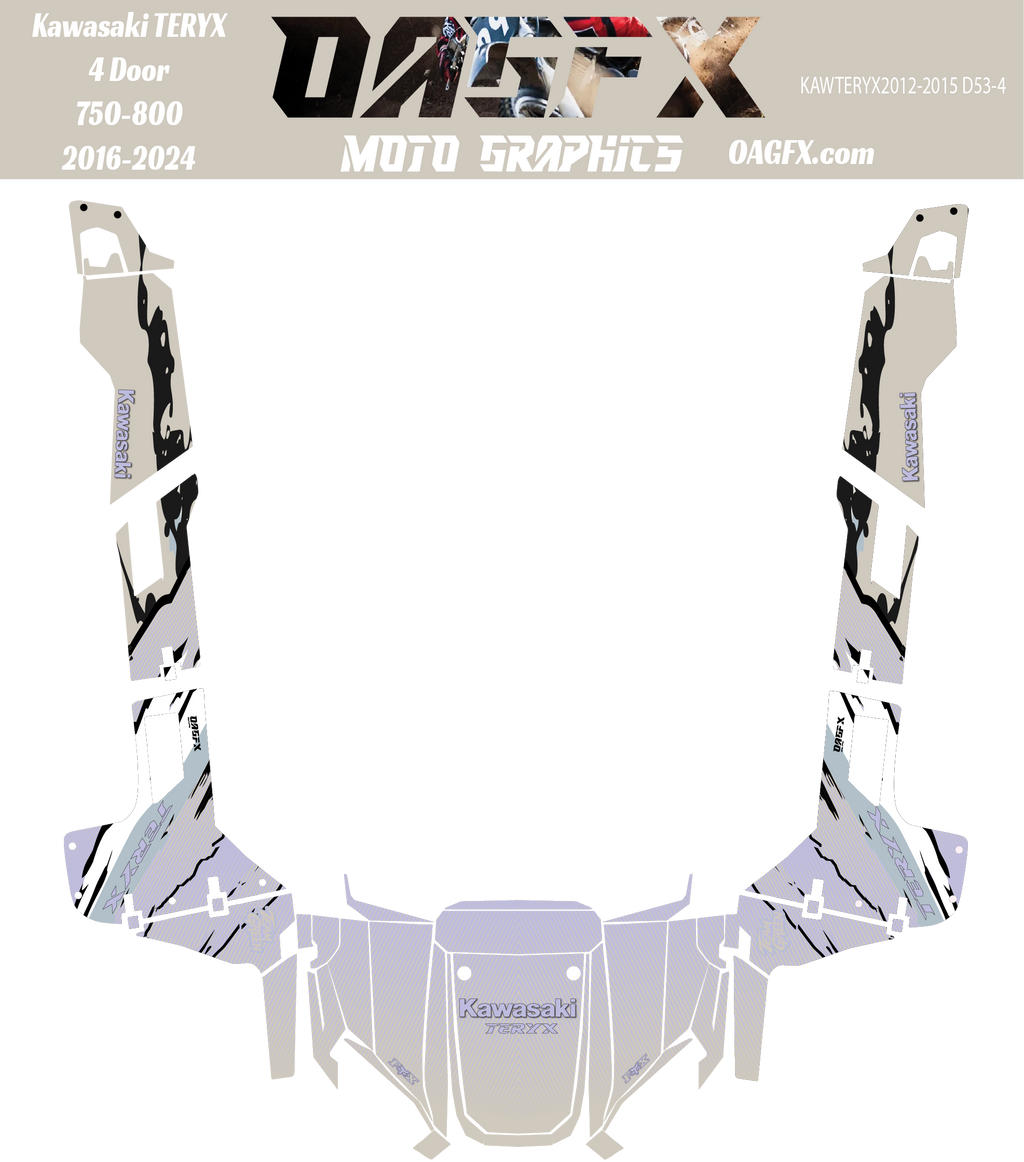 2016-2025 Kawasaki Teryx 4 750 800 Graphic Kit Pro Edition D53-4