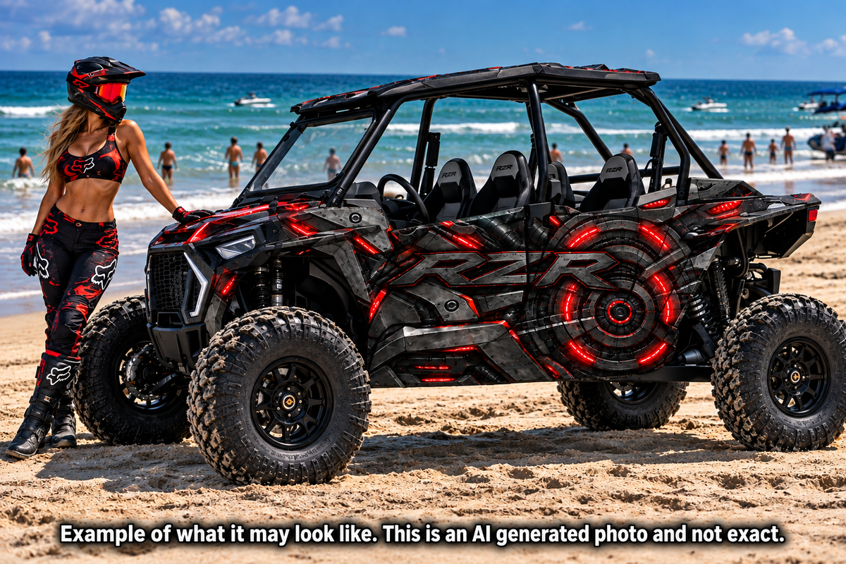 2020 - 2023 Polaris RZR  XP 1000 4 Door Graphics Kit Cyber Series
