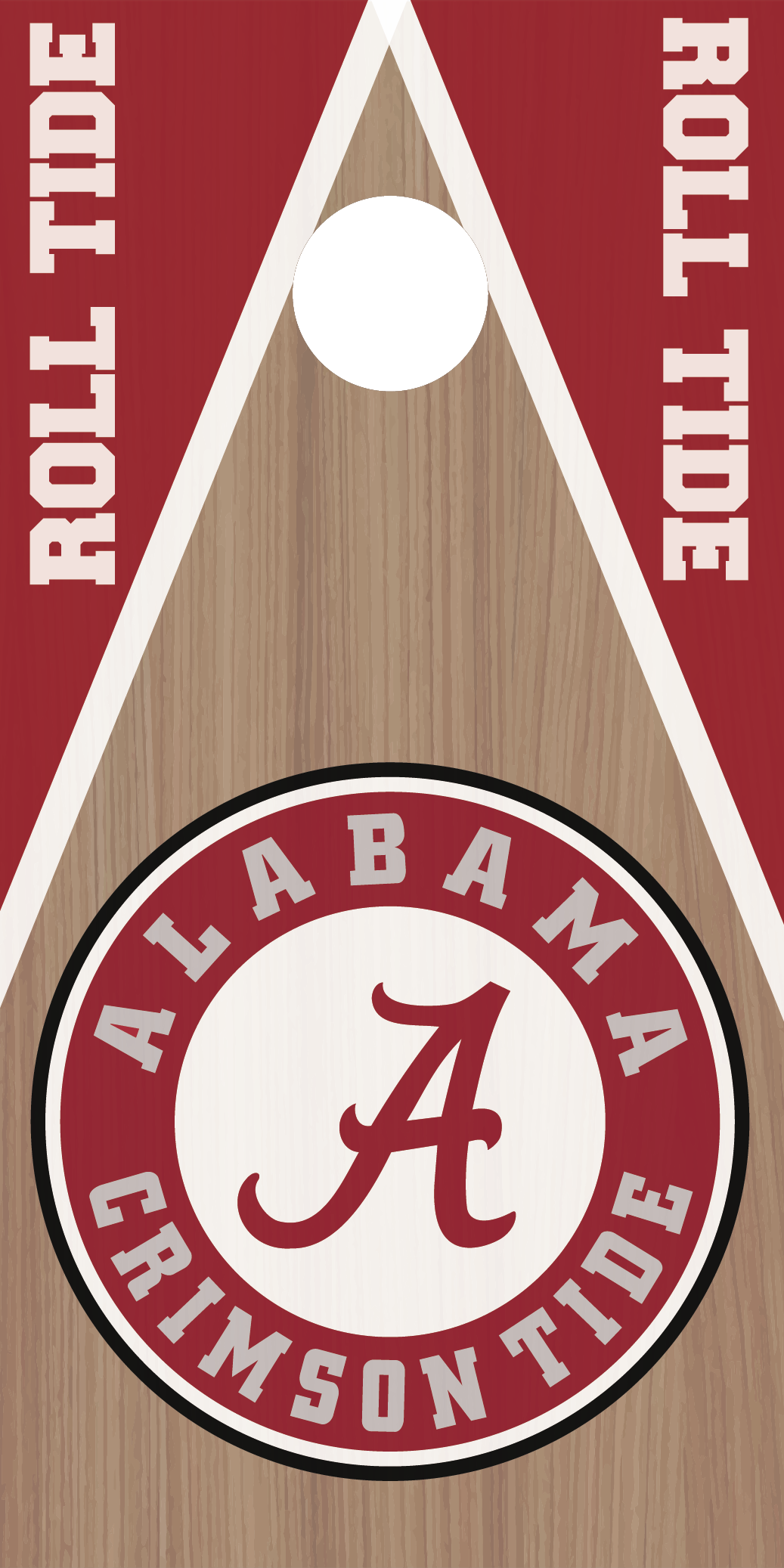 Alabama Crimson Tide Cornhole Board Skins (Pair)