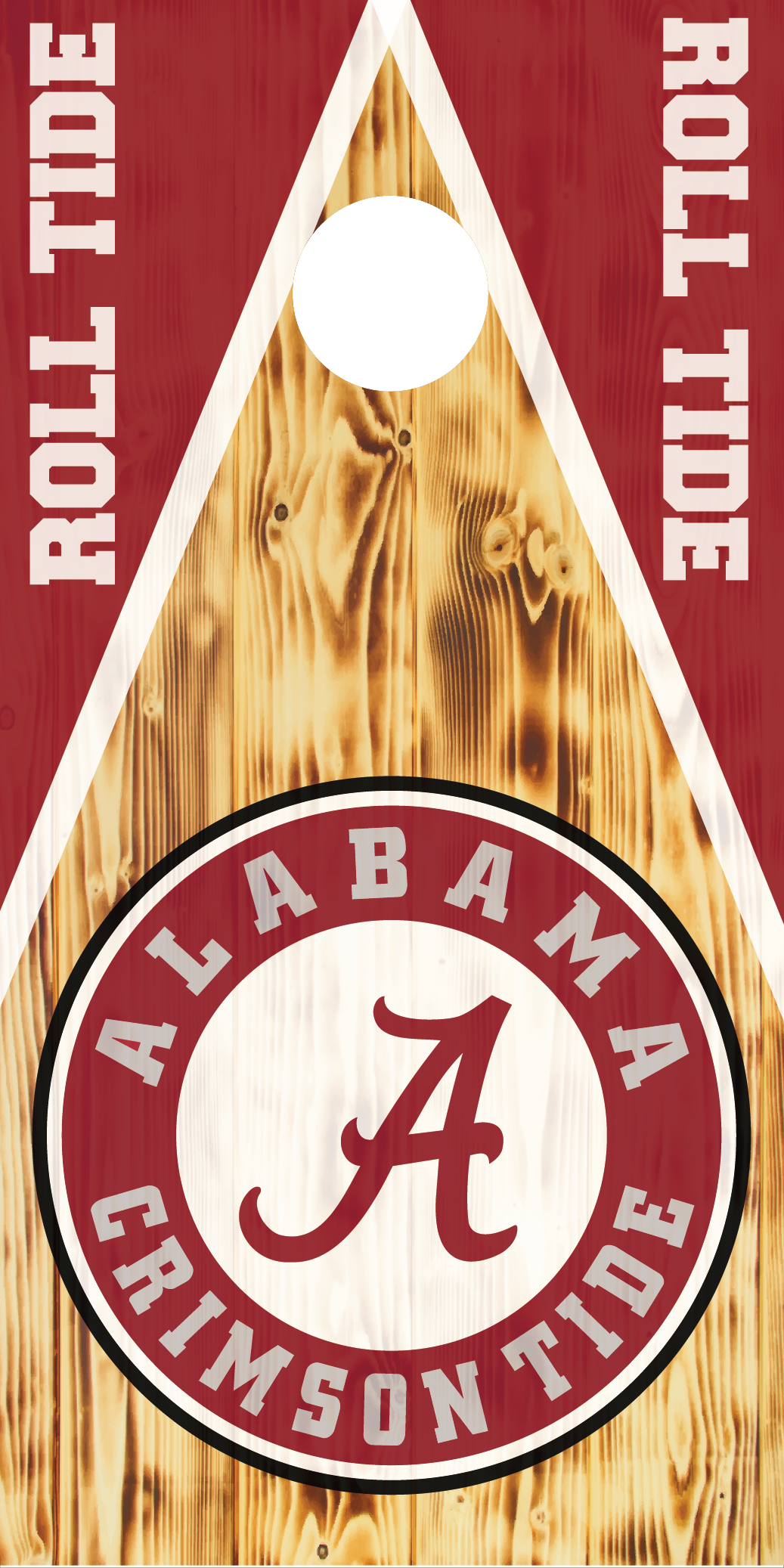 Alabama Crimson Tide Cornhole Board Skins (Pair)