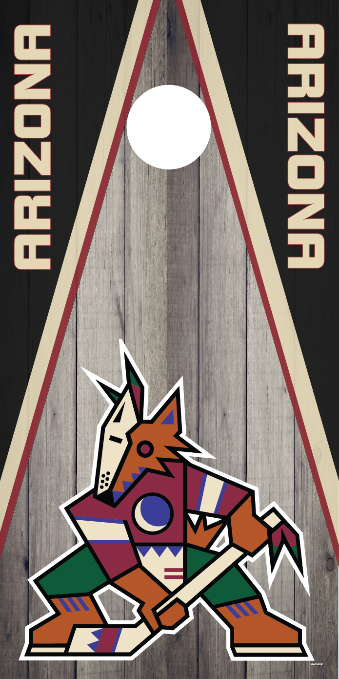 Arizona Coyotes Cornhole Board Skins (Pair)