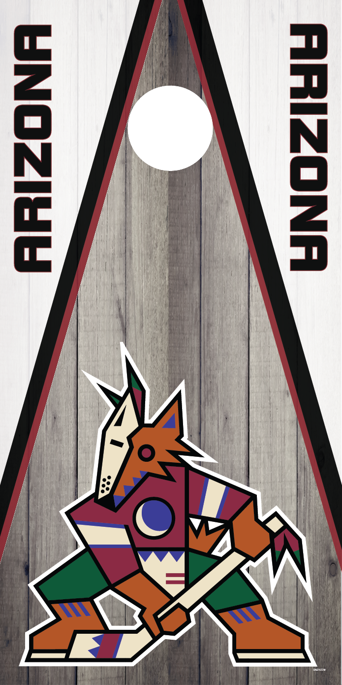 Arizona Coyotes Cornhole Board Skins (Pair)