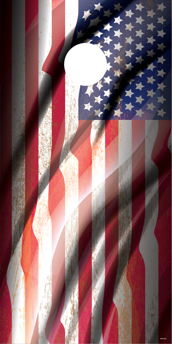 American Flag Cornhole Board Wrap\Skins (Pair)