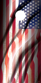American Flag Cornhole Board Wrap\Skins (Pair)