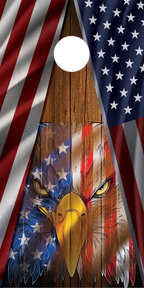 American Flag Cornhole Board Wrap\Skins (Pair)
