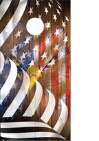 American Flag Cornhole Board Wrap\Skins (Pair)