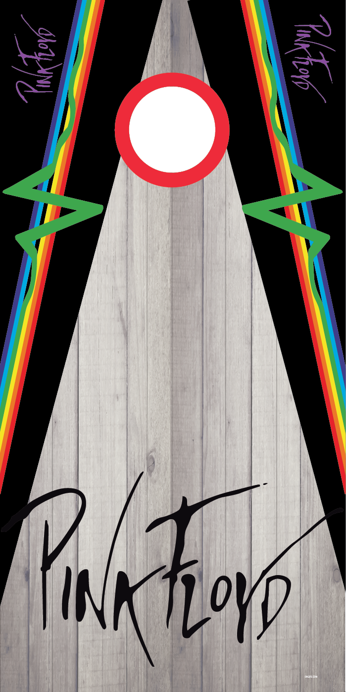 Pink Floyd Cornhole Board Skins (Pair)