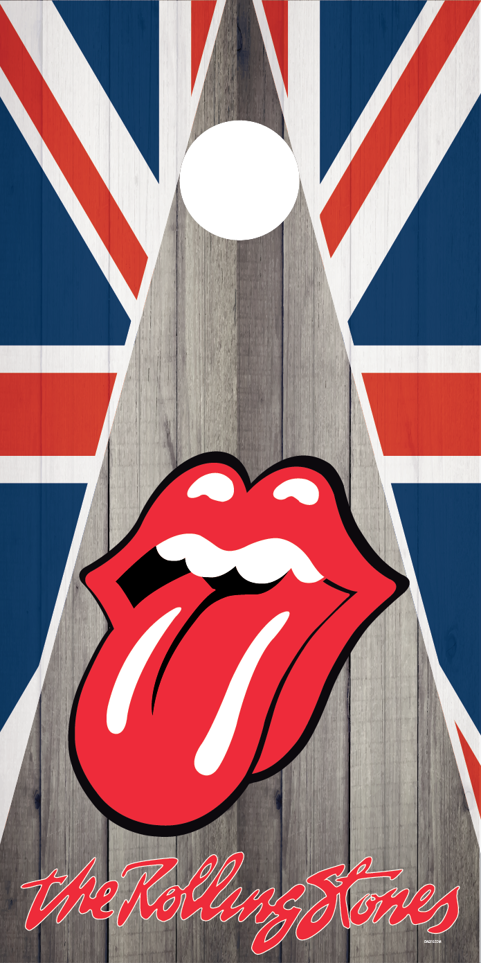 Rolling Stones Cornhole Board Skins (Pair)