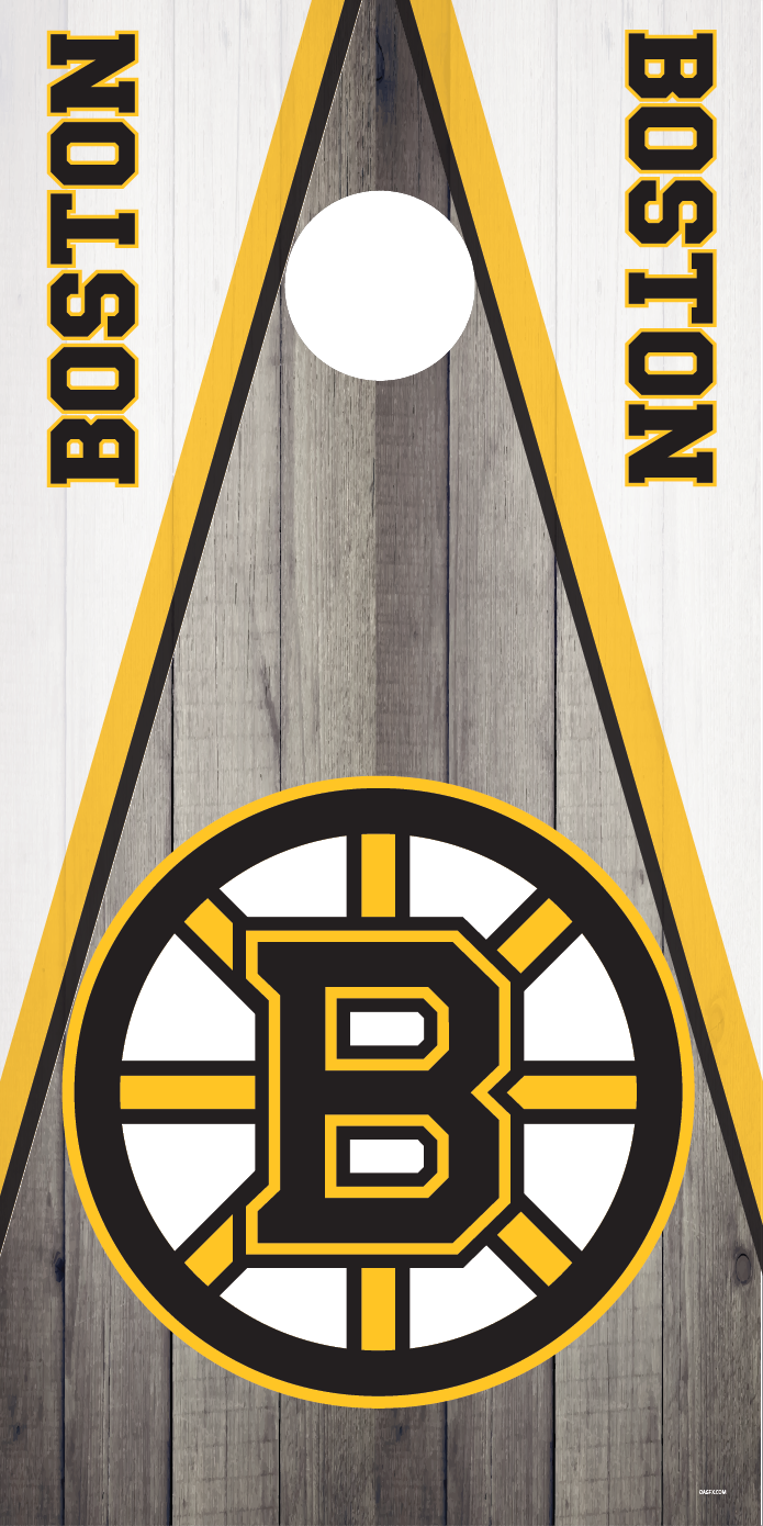 Boston Bruins Cornhole Board Skins (Pair)