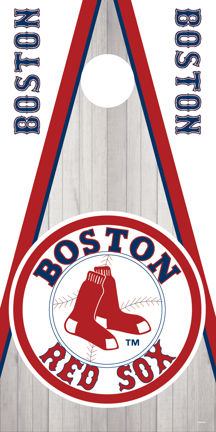 Boston Red Sox Cornhole Board Skins (Pair)