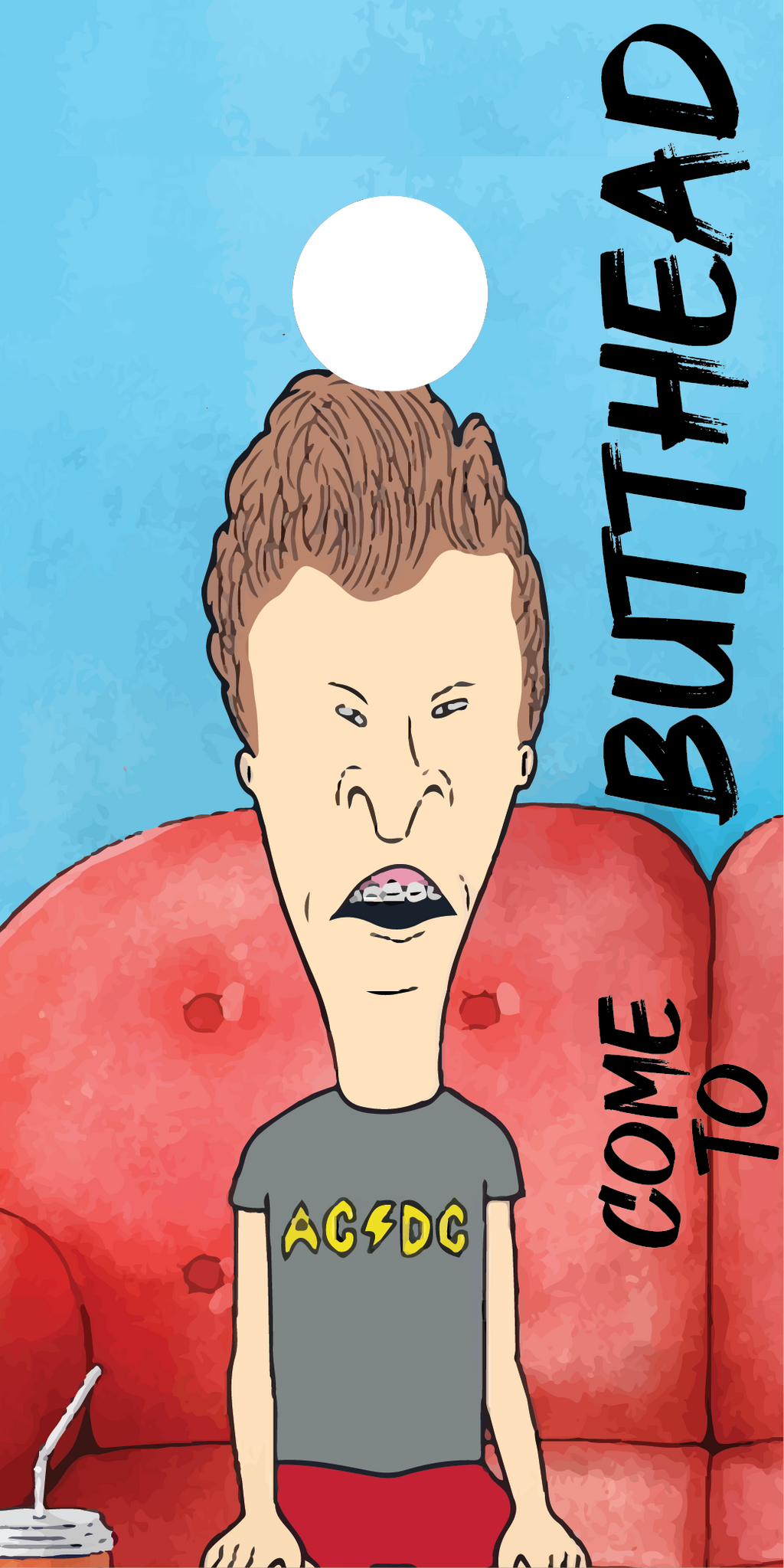 Beavis and Butthead Cornhole Board Skins (Pair)