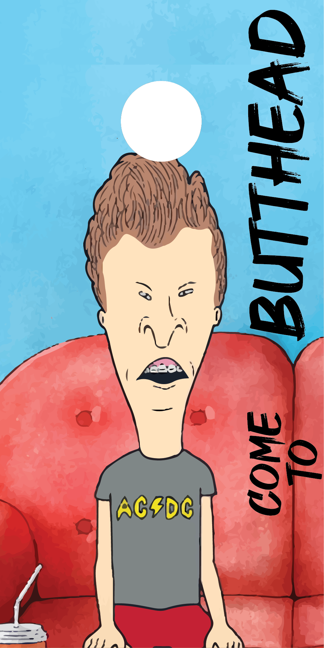 Beavis and Butthead Cornhole Board Skins (Pair)