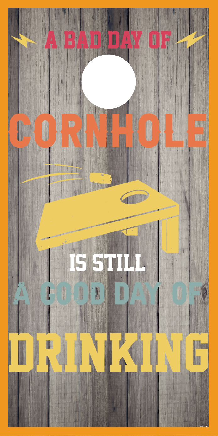 Cornhole & Drinking Cornhole Board Skins (Pair)