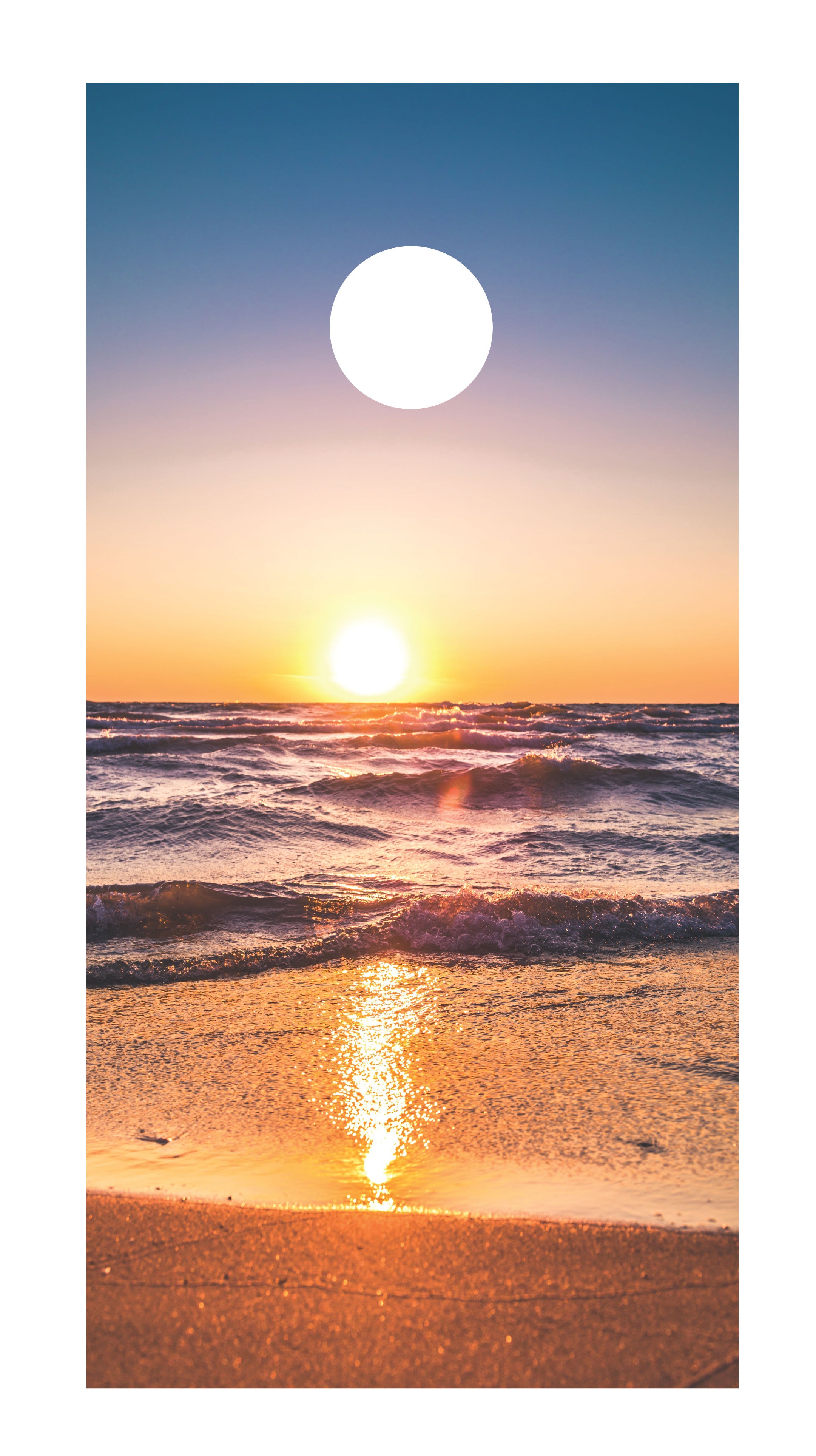 Beach Cornhole Board Skins (Pair)