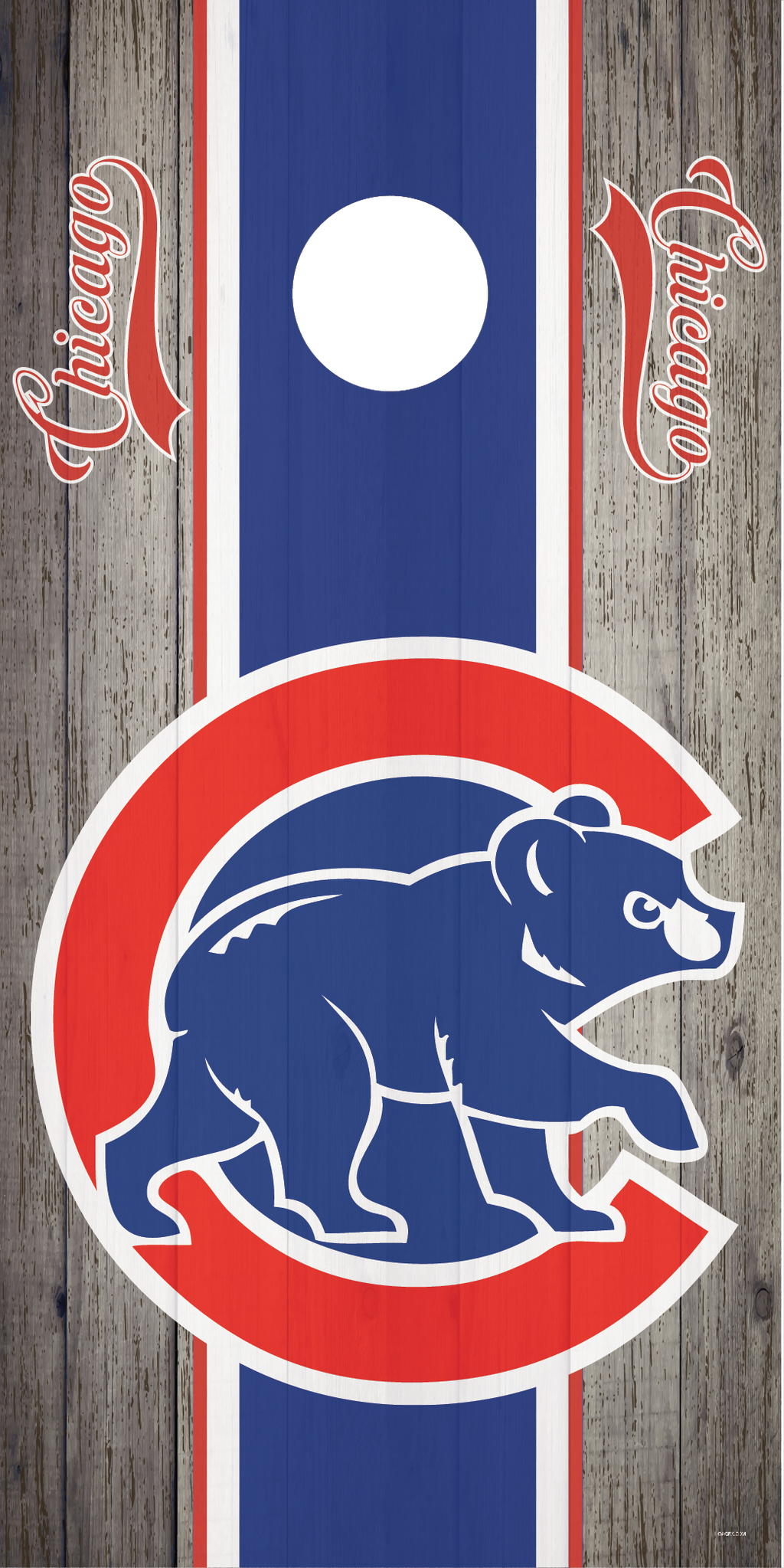 Whitsox Cubs Combo Cornhole Board Skins (Pair)