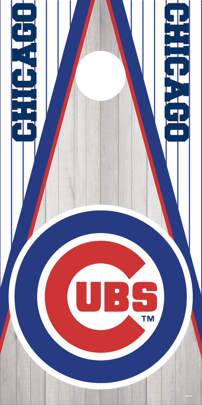 Chicago Cubs Cornhole Board Skins (Pair)