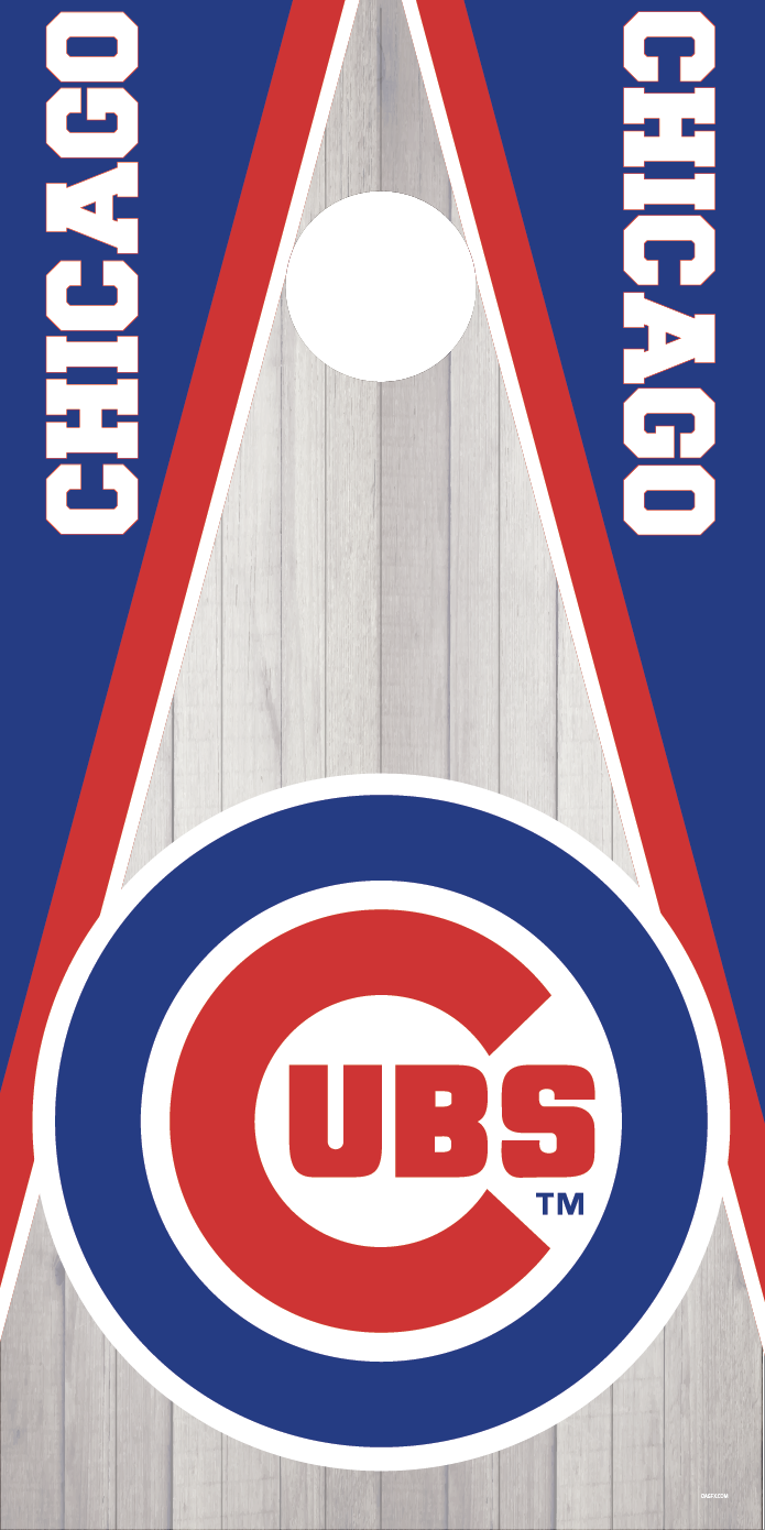 Chicago Cubs Cornhole Board Skins (Pair)