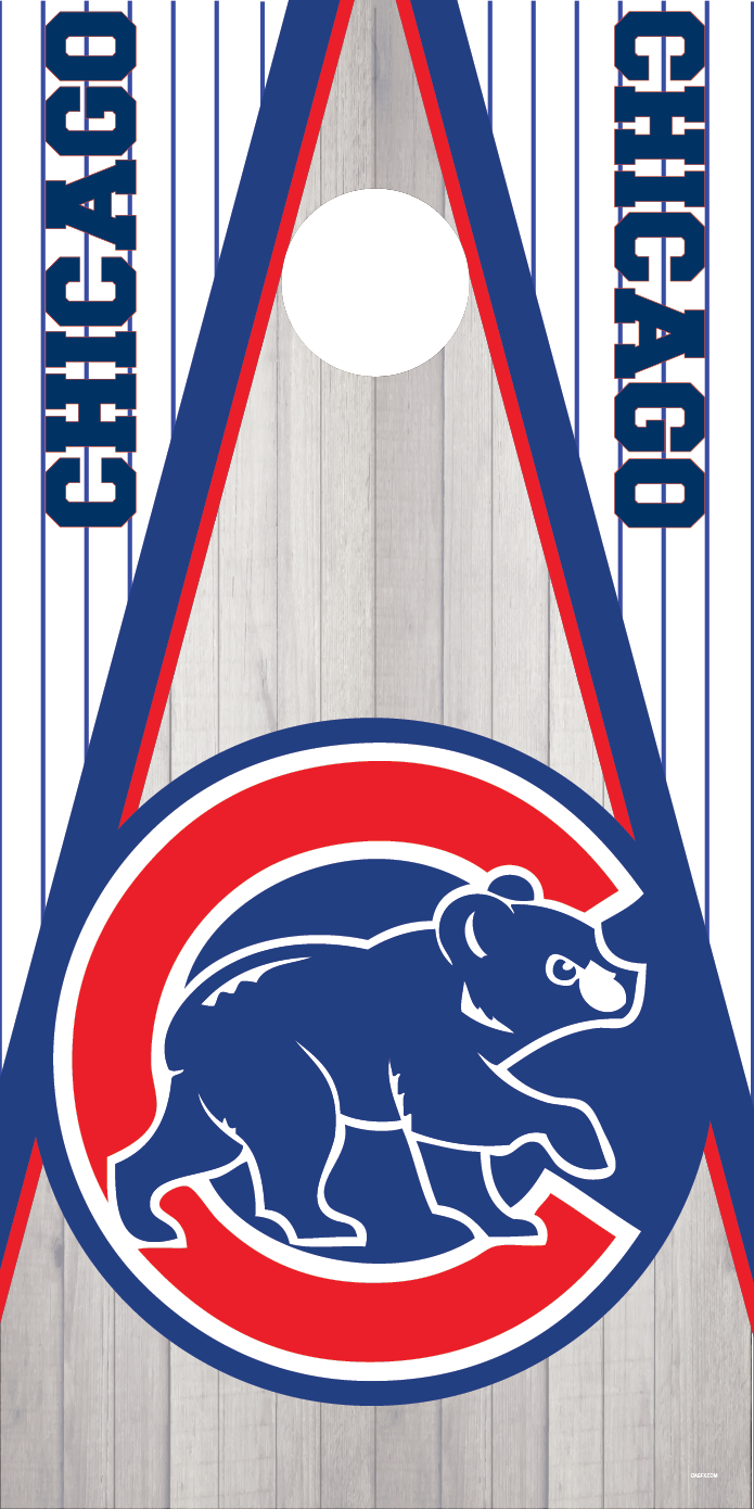 Chicago Cubs Cornhole Board Skins (Pair)