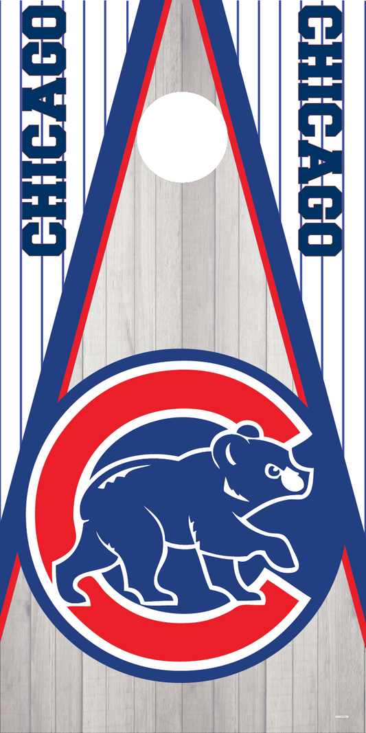 Chicago Cubs Cornhole Board Skins (Pair)