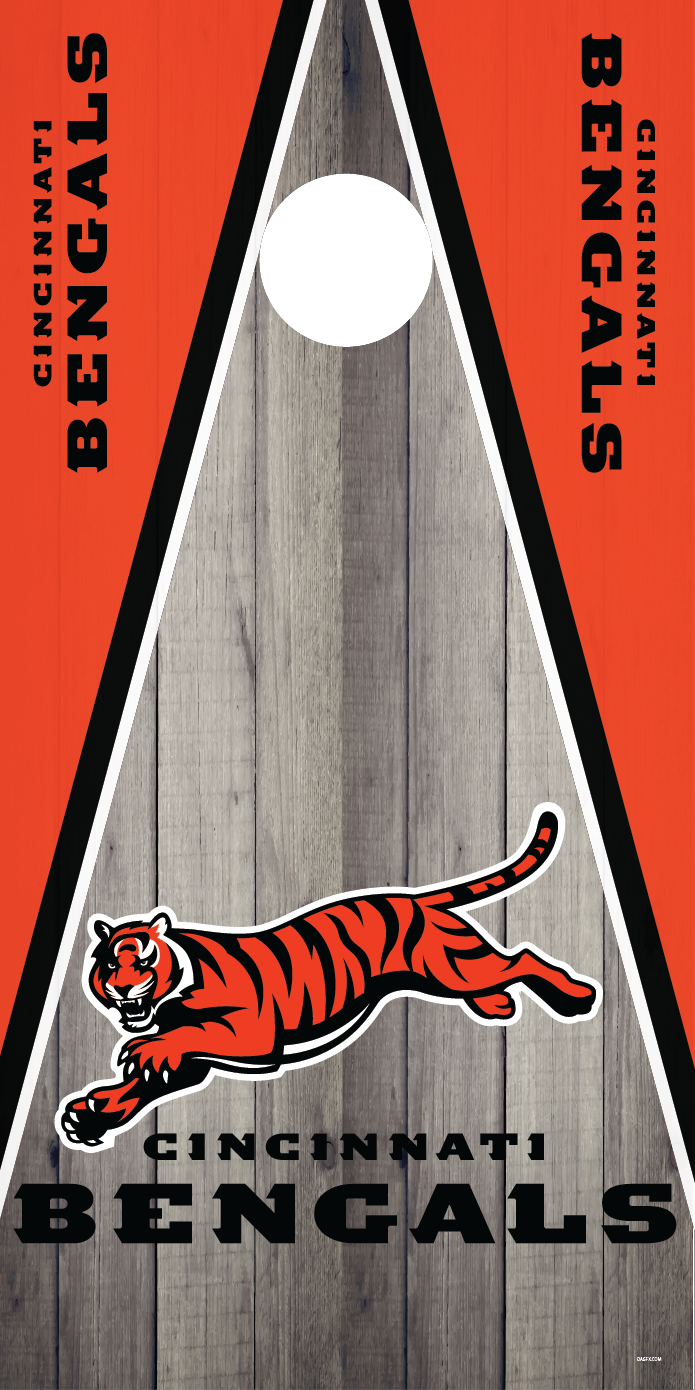 Cincinnati Bengals Cornhole Board Skins (Pair)