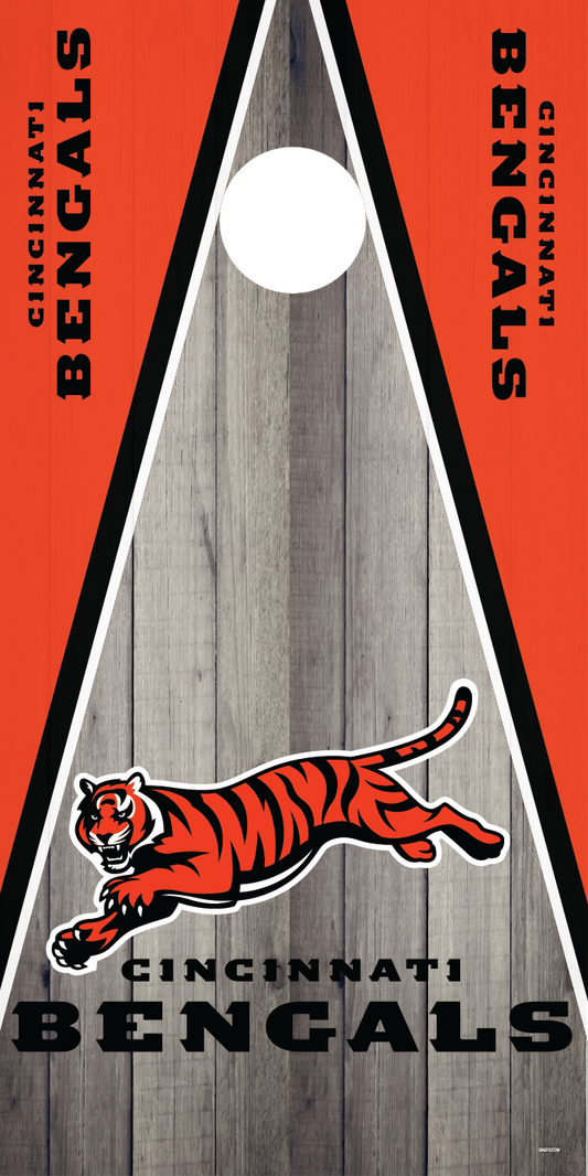 Cincinnati Bengals Cornhole Board Skins (Pair)