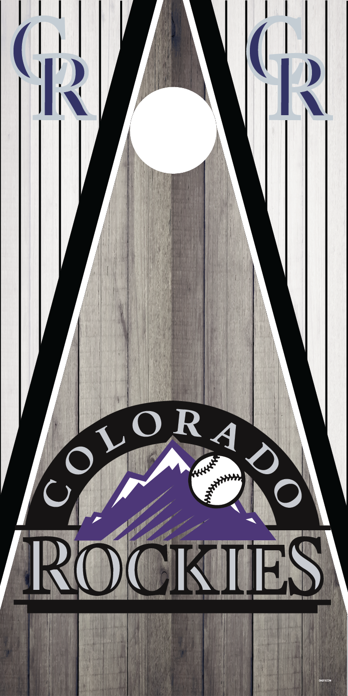 Colorado Rockies Cornhole Board Skins (Pair)