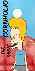 Beavis and Butthead Cornhole Board Skins (Pair)