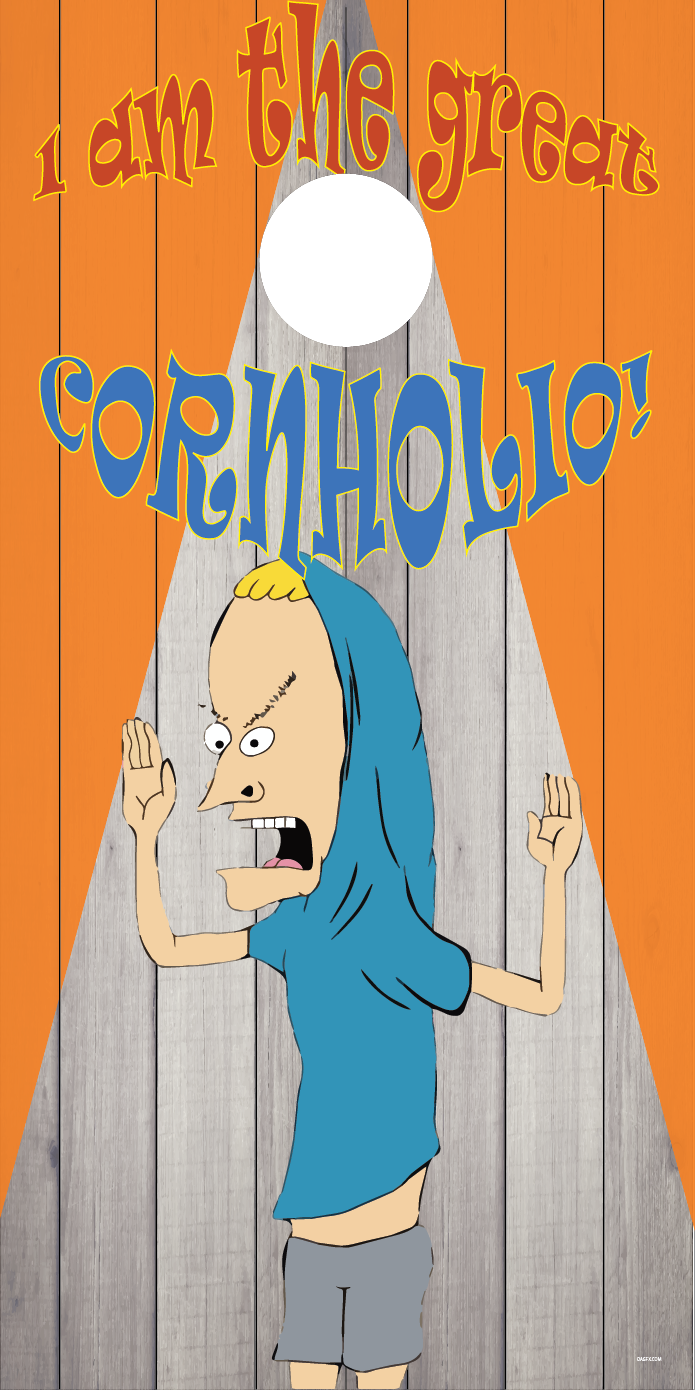 Cornholio Cornhole Board Skins (Pair)