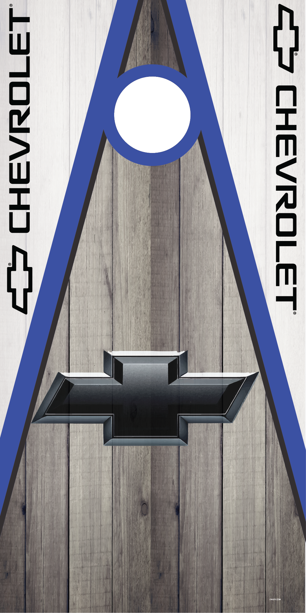 Chevy Bowtie Cornhole Board Skins (Pair)