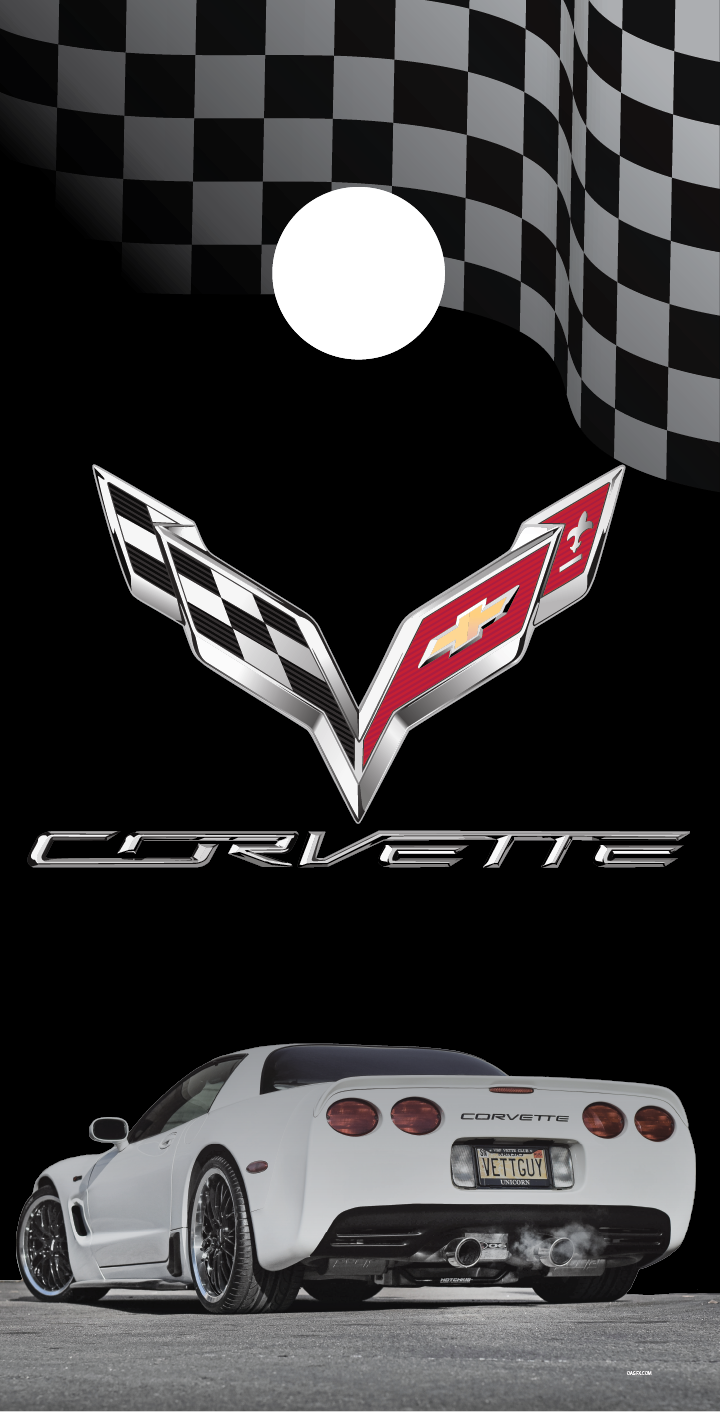 Corvette Cornhole Board Skins (Pair)