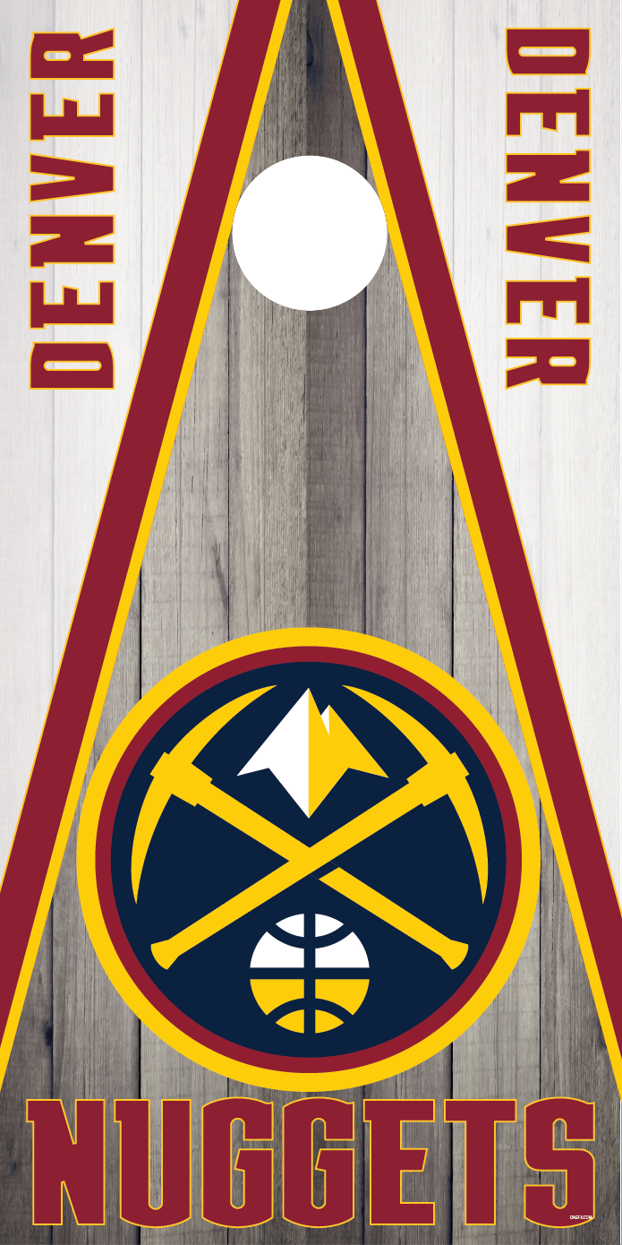 Denver Nuggets Cornhole Board Skins (Pair)