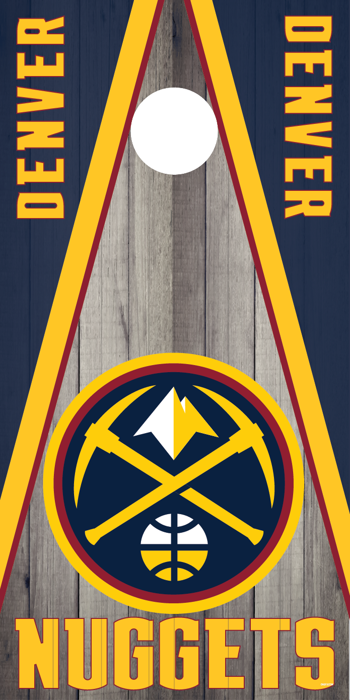 Denver Nuggets Cornhole Board Skins (Pair)