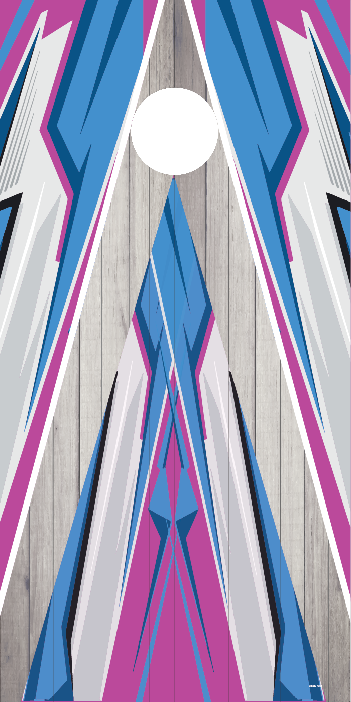 Blue Machine Cornhole Board Skins (Pair)