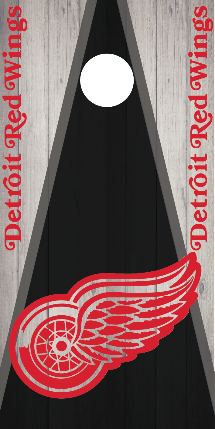 Detroit Redwings Cornhole Board Skins (Pair)