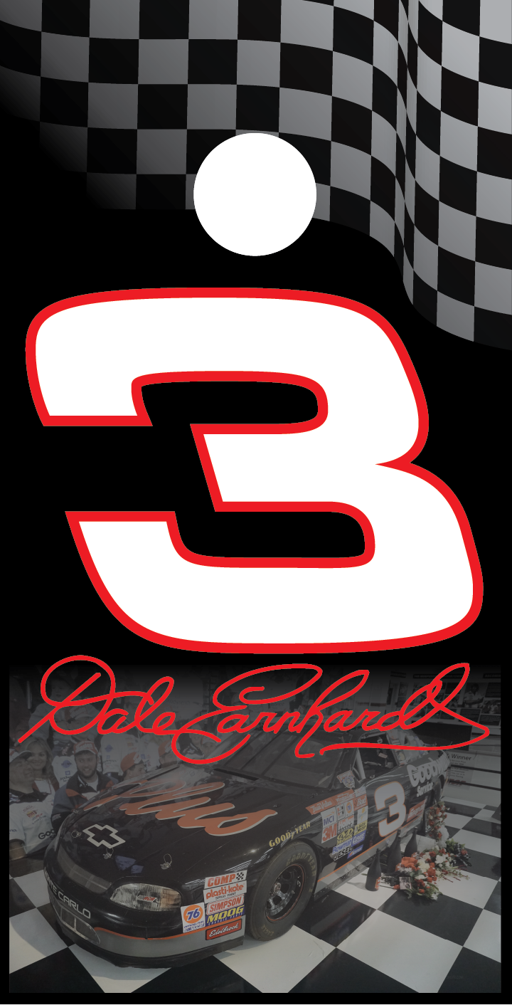 Dale Earnhardt #3 Cornhole Board Skins (Pair)