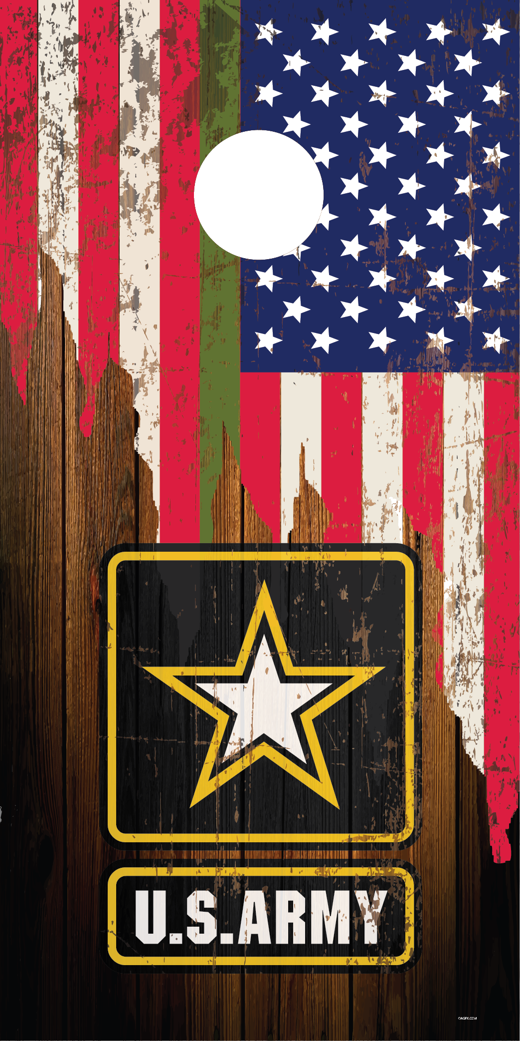 Army Cornhole Board Skins (Pair)