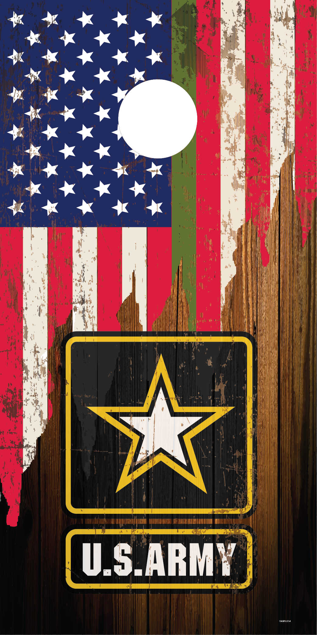 Army Cornhole Board Skins (Pair)