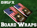 Army Cornhole Board Skins (Pair)