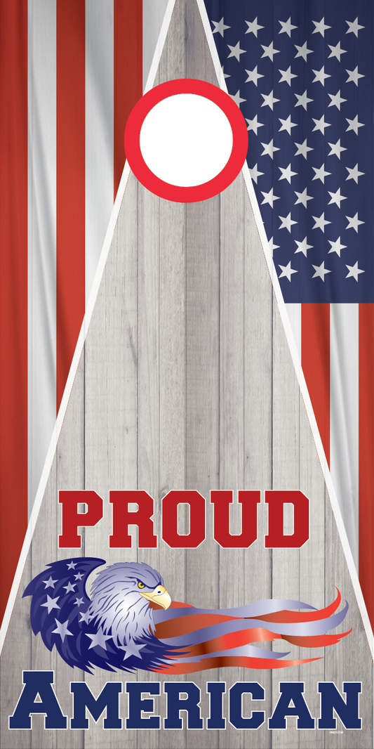 Proud American Cornhole Board Skins (Pair)