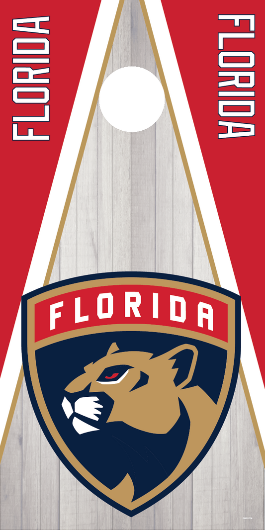 Florida Panthers Cornhole Board Skins (Pair)